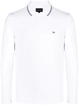 Emporio Armani: Поло с принтом 