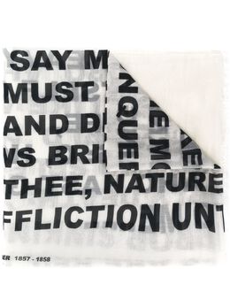 Rick Owens DRKSHDW: Чёрный шарф 
