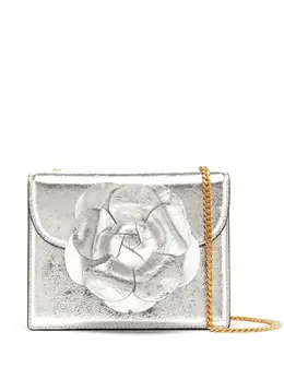 Oscar de la Renta: Серебристая сумка  Tro