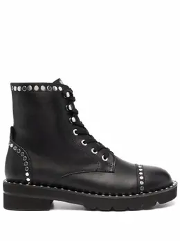 Stuart Weitzman: Чёрные ботинки  Mila Lift