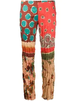 Jean Paul Gaultier Pre-Owned: Брюки с абстрактным принтом 