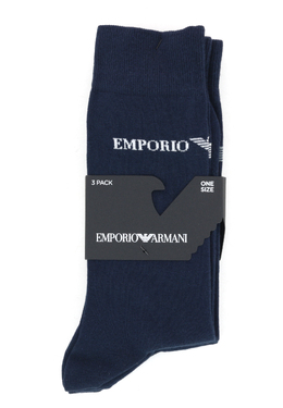 EMPORIO ARMANI Underwear: Синие носки 