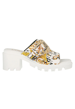 VERSACE JEANS COUTURE: Белые сабо 