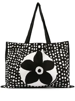 10 CORSO COMO: Сумка-шоппер с растительным принтом 