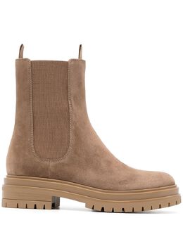 Gianvito Rossi: Коричневые ботинки  Chester