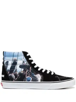 Vans: Чёрные кроссовки  Sk8-Hi