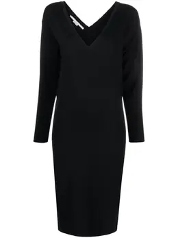 Stella McCartney: Платье с v-образным вырезом 