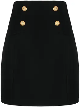Balmain: Юбка из шерсти 
