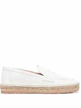 Gianvito Rossi: Белые мокасины 