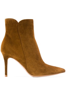 Gianvito Rossi: Коричневые ботинки 