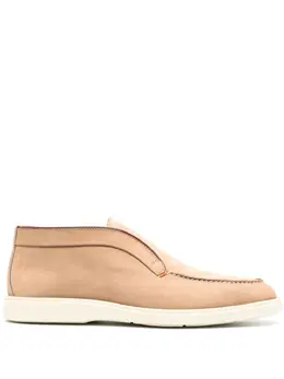 Santoni: Бежевые мокасины 