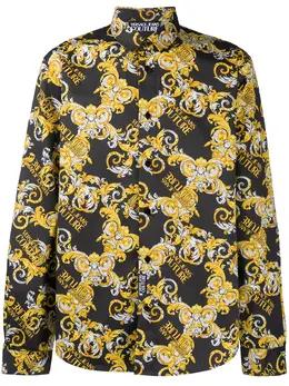 Versace Jeans Couture: Рубашка с леопардовым принтом 