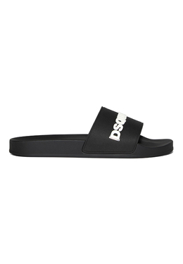 DSQUARED2: Чёрные шлёпанцы 