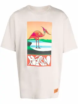 Heron Preston: Футболка с абстрактным принтом 