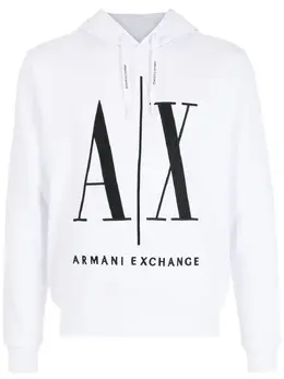 Armani Exchange: Белая толстовка  AX