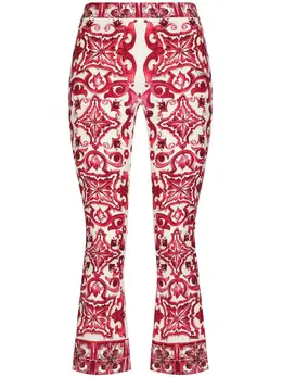 Dolce & Gabbana: Брюки  Majolica с принтом