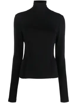 Givenchy: Чёрный топ  Cut Out