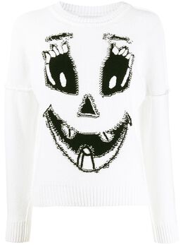 Moschino: Белый свитер 