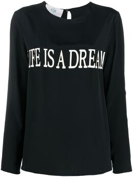 Alberta Ferretti: Чёрная блуза  Life Is A Dream