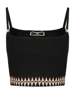 ELISABETTA FRANCHI: Чёрный топ 