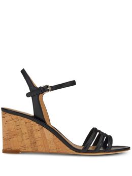 Salvatore Ferragamo: Чёрные сандалии  Gancini