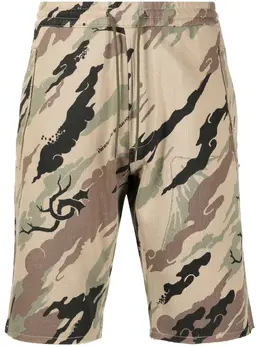 Maharishi: Шорты с принтом 