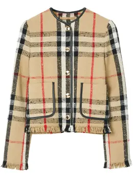 Burberry: Бежевая куртка 