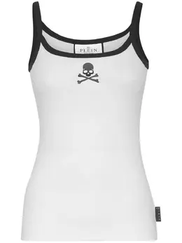 Philipp Plein: Майка  Skull с принтом