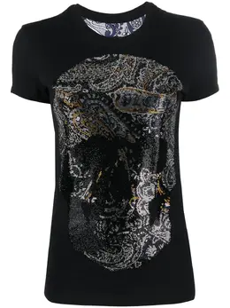 Philipp Plein: Чёрная футболка  Skull