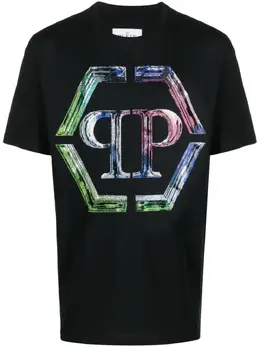 Philipp Plein: Чёрная футболка  PP