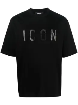 Dsquared2: Футболка  Icon с принтом