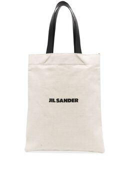 Jil Sander: Сумка-шоппер с принтом 