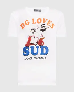 Dolce&Gabbana: Белая футболка 