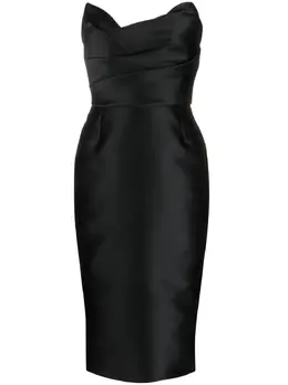 Marchesa: Атласное платье 