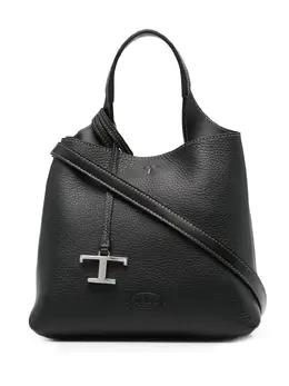 Tod's: Чёрная сумка-шоппер  Timeless