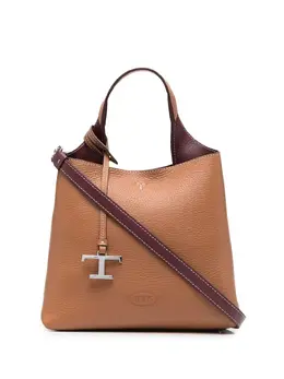 Tod's: Коричневая сумка-шоппер  T