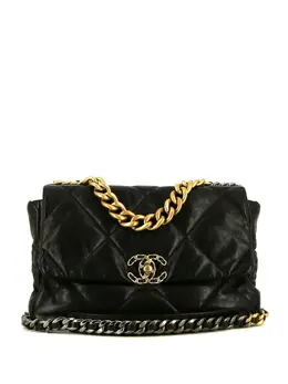 Chanel Pre-Owned: Чёрная сумка 