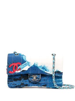 Chanel Pre-Owned: Голубая сумка 