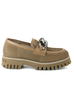 CASADEI: Бежевые лоферы 