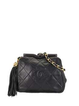 Chanel Pre-Owned: Синяя поясная сумка 
