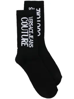 Versace Jeans Couture: Чёрные носки 