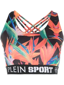 Plein Sport: Чёрный бюстгальтер 