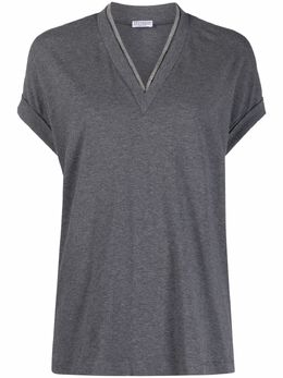 Brunello Cucinelli: Топ с v-образным вырезом 