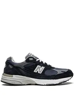 New Balance: Синие кроссовки 