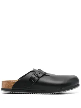 Birkenstock: Чёрные сабо 