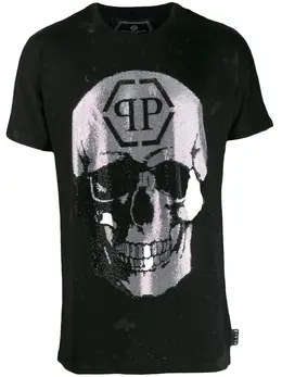Philipp Plein: Футболка  Skull с принтом