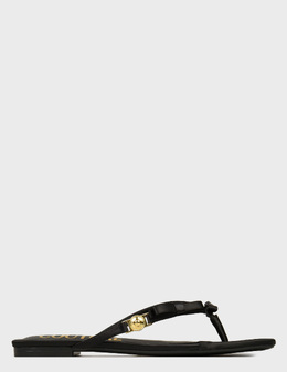 VERSACE JEANS COUTURE: Чёрные шлёпанцы 