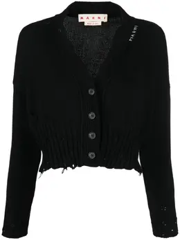 Marni: Чёрный кардиган 