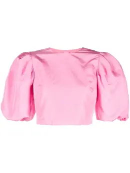 MSGM: Топ с рукавами-фонариками 