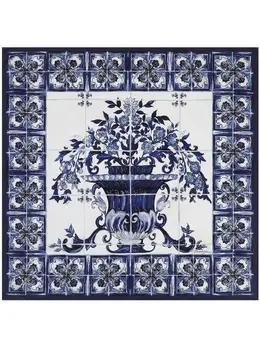 Dolce & Gabbana: Шарф  Majolica с принтом